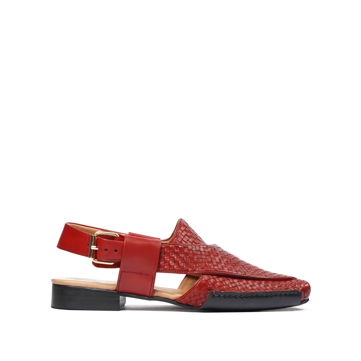 Momoko - Men's Oxblood Hand Woven Calf Leather