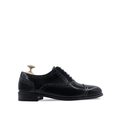 Dustin - Men's Black Box Leather High Shine Oxford Shoe