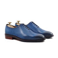 Enzo - Men's Burnished Blue Calf Leather Wholecut Shoe - Goodyear Welted