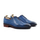 Enzo - Men's Burnished Blue Calf Leather Wholecut Shoe - Goodyear Welted
