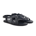 Akiyama - Men's Black Calf Leather Sandal