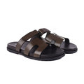 Alvaro - Men's Dark Brown Calf Leather Slipper