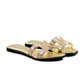 Stephanie - Women's Golden and Baby Pink Slipper
