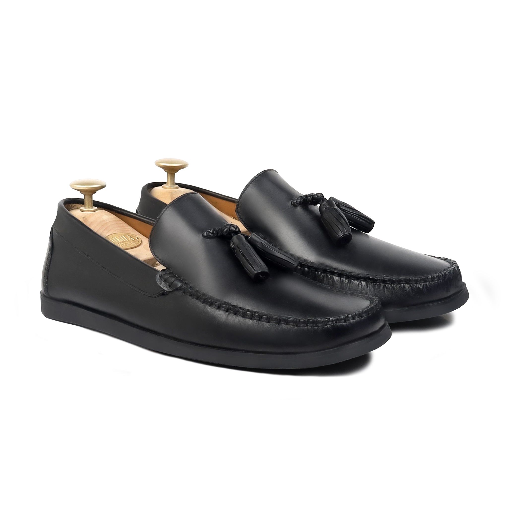 Grace - Men's Black Calf Leather Loafer