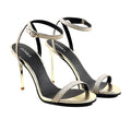 Emilia - Women's Golden Strapped 90mm Heels