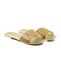 Abbie  - Women's Orange and Golden Slipper