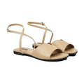 Isla - Women's Light Beige Strapped Sandal