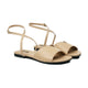 Isla - Women's Light Beige Strapped Sandal