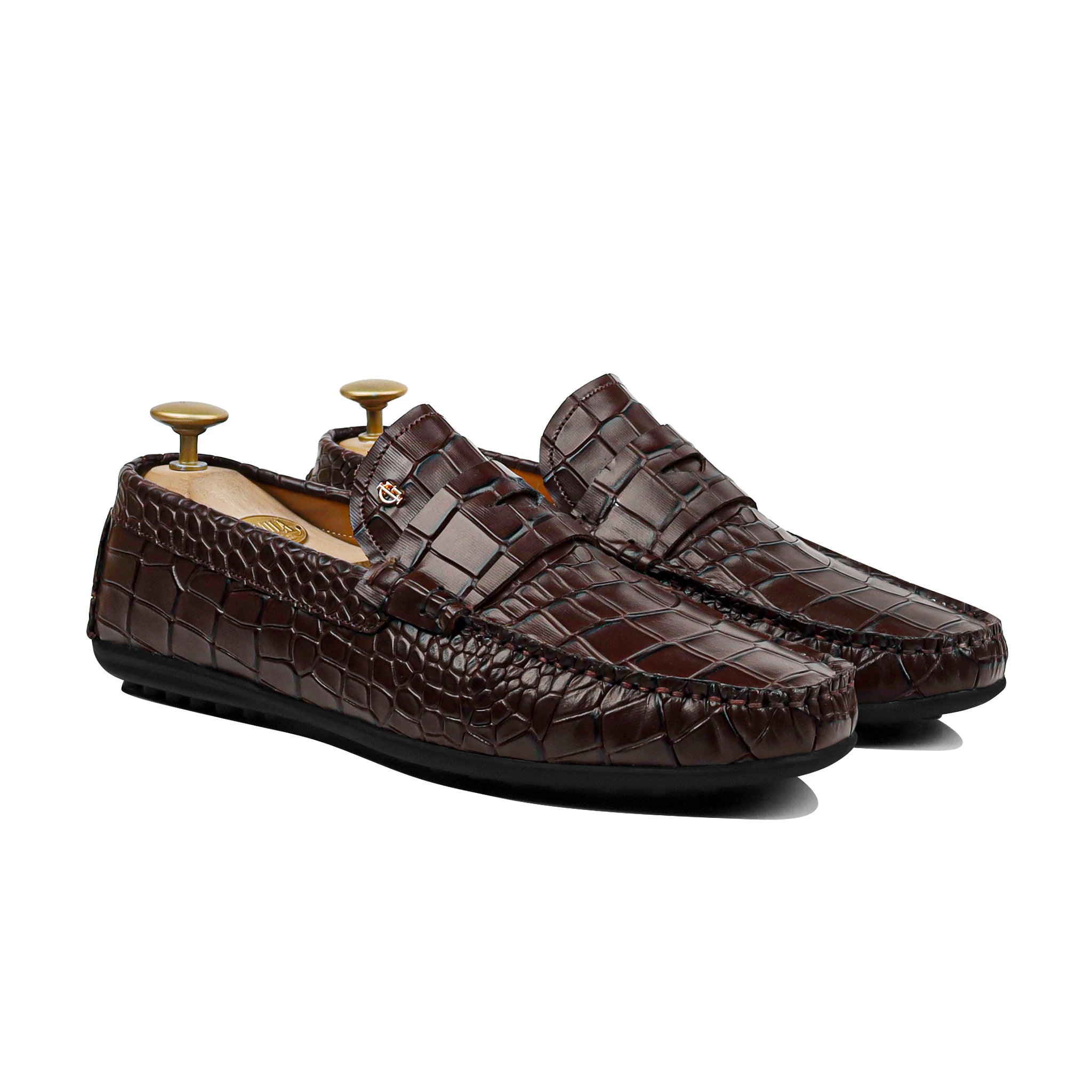 Airox - Men's Dark Brown Calf Leather Driver Shoe