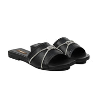 Reya - Women's Black Slipper