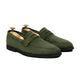 Domingo - Men's Olive Green Split Suede Loafer
