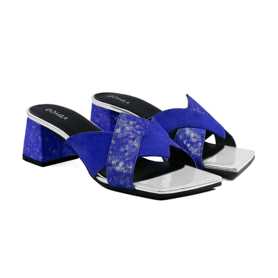Belle - Women's Blue 50mm Heel