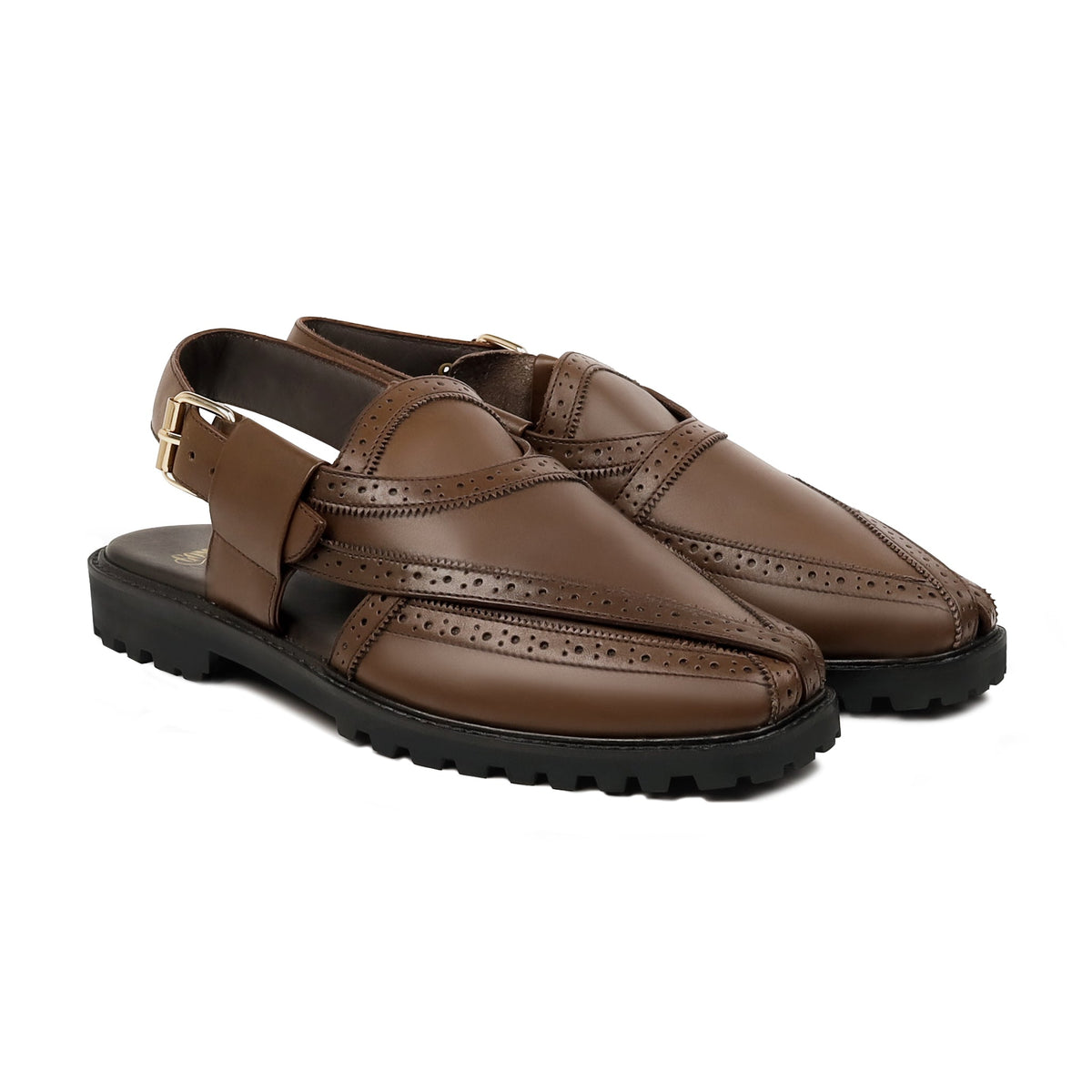 Carmela - Men's Dark Brown Calf Leather Sandal