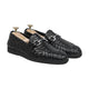 Braid - Men's Black Hand Woven Calf Leather Loafer