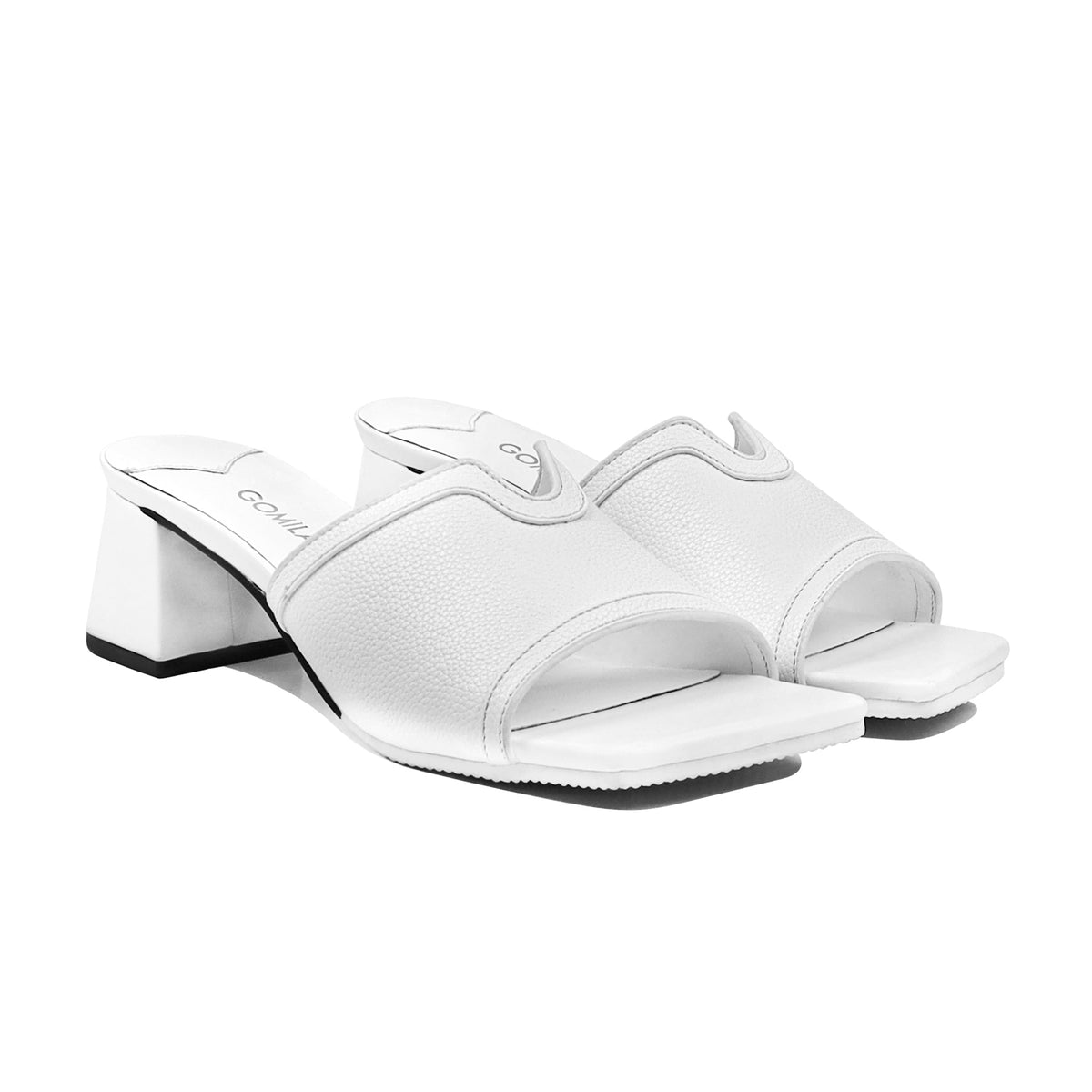 Elyana - Women's White Heel