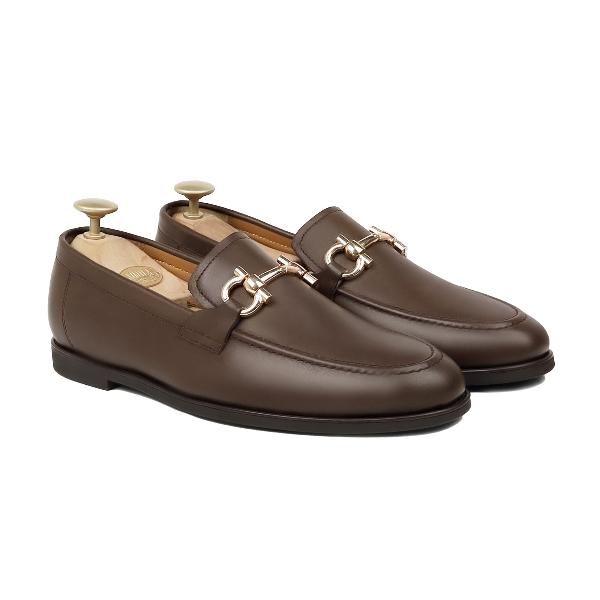 Valentin - Men's Light Brown Calf Leather Loafer
