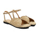 Novia - Women's Beige Strapped Sandal
