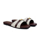 Nira - Women's Dark Brown And White Slipper