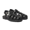 Venturo - Men's Black Calf Leather Sandal