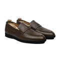 Baltasar - Men's Dark Brown Pebble Grain  Leather Loafer