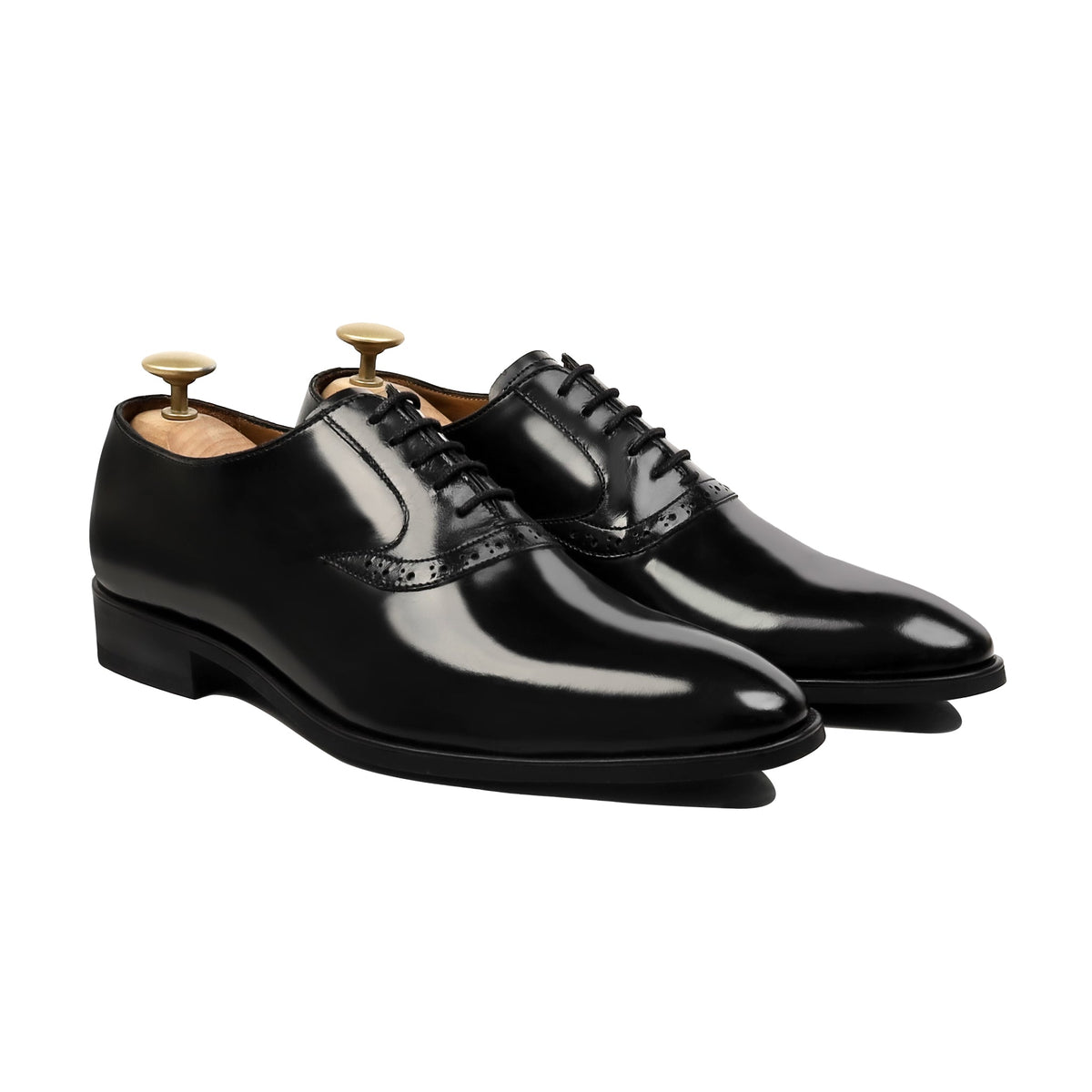 Colt - Men's Black Box Leather High Shine  Oxford Shoe