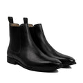 Titan - Men's Black Pebble Grain Leather Chelsea Boot