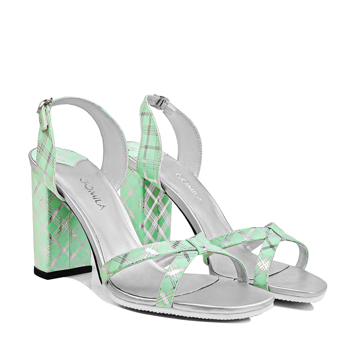 Ciel - Women's Argyle Green Heels