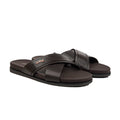 Vansi - Men's Dark Brown Calf Leather Slipper