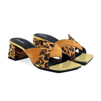 Belle - Women's Yellow and Black 50mm Heel