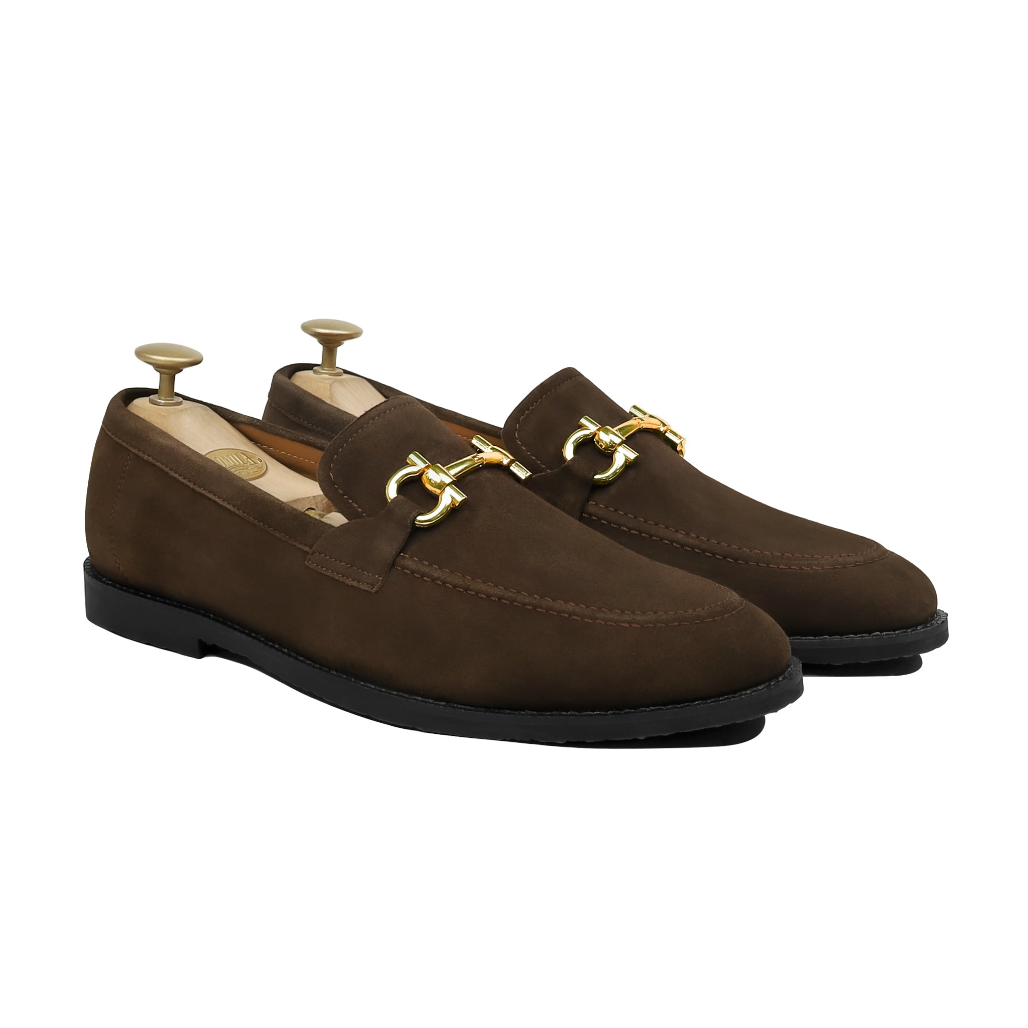 Flexo - Men's Dark Brown Split Suede Loafer