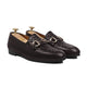 Sandvika - Men's Dark Brown Calf and Hand Woven Calf Leather Loafer