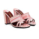 Veyra - Women's Striped Bubblegum Heels