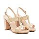 Coco - Women's Beige Strapped Heels