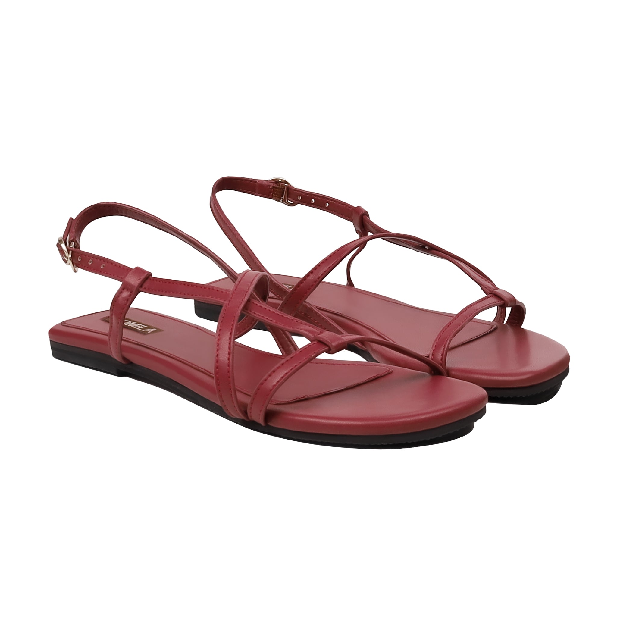 Aeris - Women's Oxblood Strapped Sandal