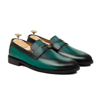 Bolt - Men's Burnished Green Calf Leather Loafer - Goodyear Welted