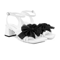 Elniva - Women's White Strapped Heel