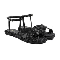 Selora - Women's Black Strapped Sandal