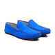 Vyla - Ladies Light Blue Split Suede Loafer