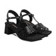 Lolo - Women's Black Strapped Heel