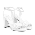 Soleil - Women's White Strapped Heel