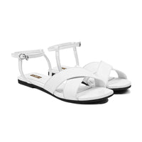 Leya - Women's White Strapped Sandal