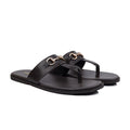 Ledger - Men's Dark Brown Calf Leather Slipper