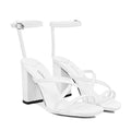 Arlina - Women's White Strapped Heel