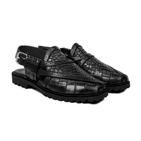 Kyou - Men's Black Calf Leather Sandal
