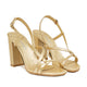 Lila - Women's Golden Strapped Heel