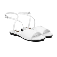 Isla - Women's White Strapped Sandal