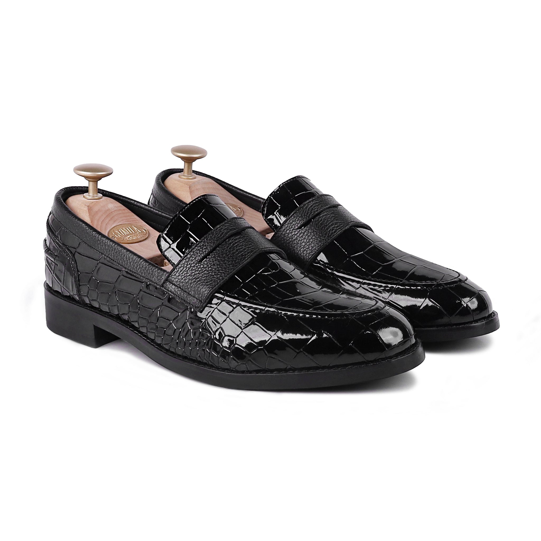 Askari - Men's Black Patent Leather Loafer