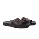 Beckett - Men's Dark Brown Calf Leather Slipper