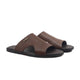 Crosby - Men's Dark Brown Calf Leather Slipper