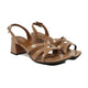 Fionix - Women's Tan Strapped 50mm Heel